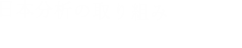 日本分析の取り組み